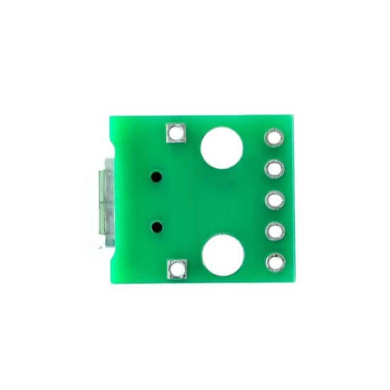 Adaptador Micro Usb Tipo B Hembra A Dip Pcb Pines Unit Electronics