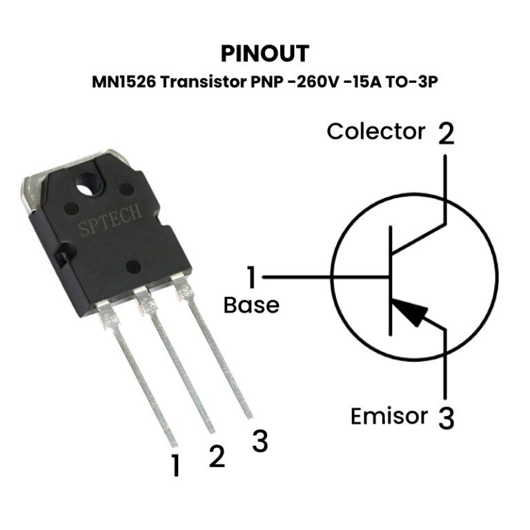 MP1526 Transistor PNP 260V 15A UNIT Electronics