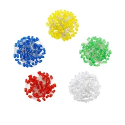 100 Leds Difuso de 5mm Colores Rojo Verde Azul Amarillo y Blanco_123