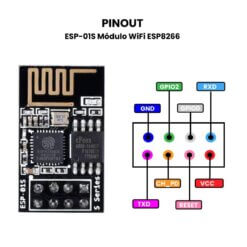 ESP-01S Módulo WiFi ESP8266 - Pinout