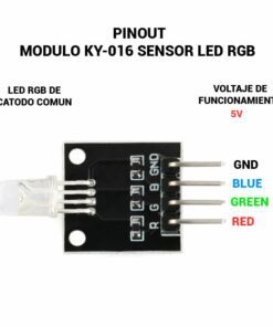 Sensor Led RGB Módulo KY-016 Pinout