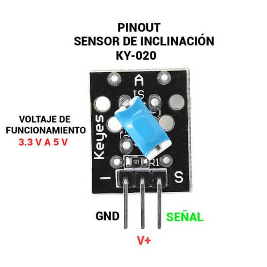 Módulo KY-020 Sensor de Inclinación