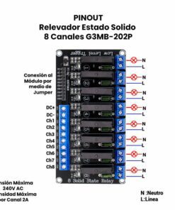Relevador Estado Solido 8 Canales