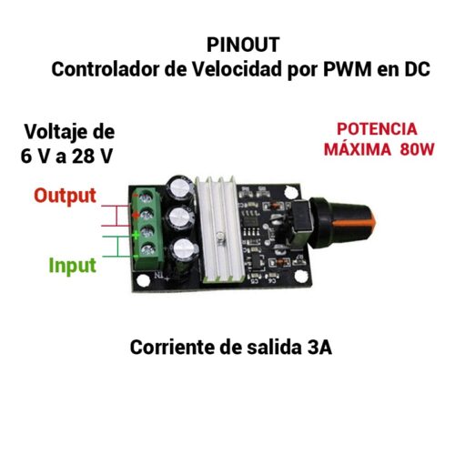 Control de Velocidad PWM 3A-pinout