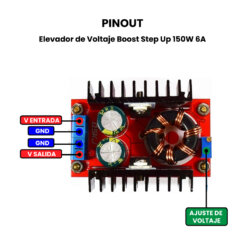 Boost Step Up 150W 6A - Pinout