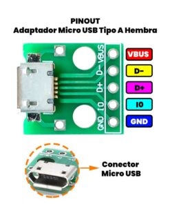 Adaptador Micro USB Pinout
