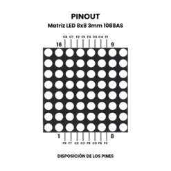AR0133 PINOUT MATRIZ LED 8X8