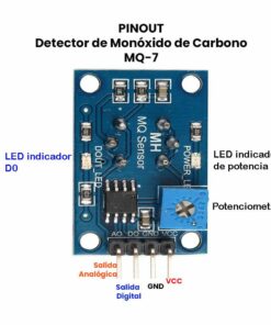 Detector de Monóxido de Carbono Módulo MQ-7