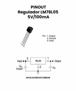 Regulador LM78L05 5V/100mA