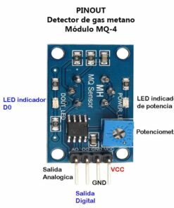 Detector de gas metano Módulo MQ-4