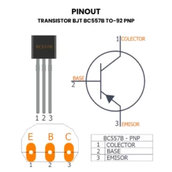 BC557B Transistor BJT TO-92 PNP