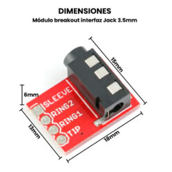 3.5mm modulo Dimensiones