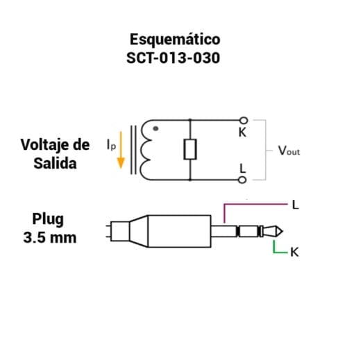 Sensor De Corriente No Invasivo 30 A SCT-013-030
