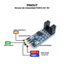 AR0376 - Sensor de Velocidad F249 3 PINOUT