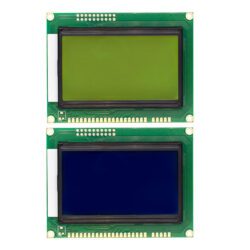 Display LCD 128x64 Fondo Amarillo Azul