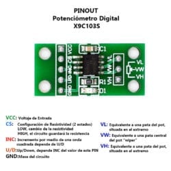 Potenciómetro digital X9C103S