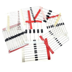 Kit de 100 diodos 1N5399 1N5408 1N4148 1N4007 1N5819 1N5822 (2)