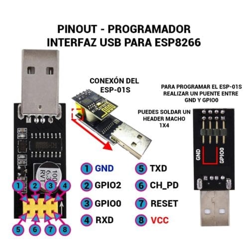 Interfaz Usb A Esp8266 Programador