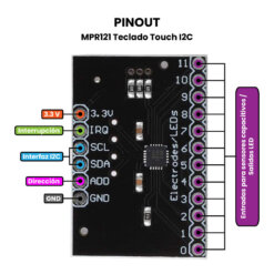 Teclado Touch I2C Pinout