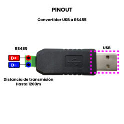 Convertidor USB RS485 Pinout