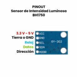 Gy-302 Módulo Sensor De Intensidad Luminosa Bh1750