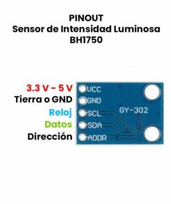 Gy-302 Módulo Sensor De Intensidad Luminosa Bh1750