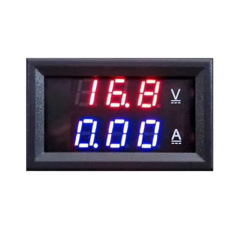 Voltímetro Amperímetro Digital DC de 0-100VDC a 10A - Electronilab