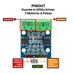 Puente H L9110s Driver P/2 Motores A Pasos