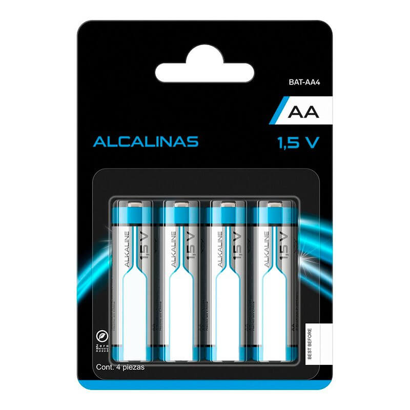  Varta V4906121414 - Batería alcalina AA de alta energía,  paquete de 4 : Salud y Hogar