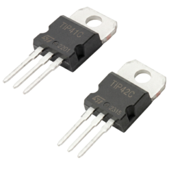 Alternative view of Transistor BJT TIP41C NPN / TIP42C PNP
