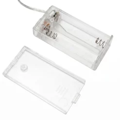 Porta Pilas Transparente con Interruptor ON OFF