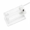Porta Pilas Transparente con Interruptor ON OFF