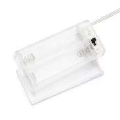 Porta Pilas Transparente con Interruptor ON OFF