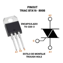Triac BTA16 800B
