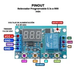 AR0935 - Relevador Programable 0 PINOUT_1
