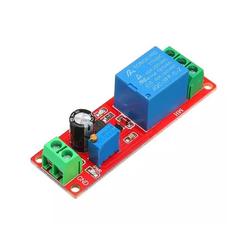 Rele Temporizador Interruptor Ajustable De 0 A 10 Segundos. Fuente de  alimentación 12VDC. contiene el NE555 - MTLAB