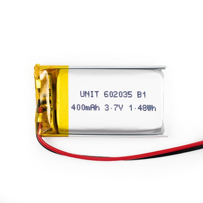 Bateria LiPo 3.7V 400mAh 602035