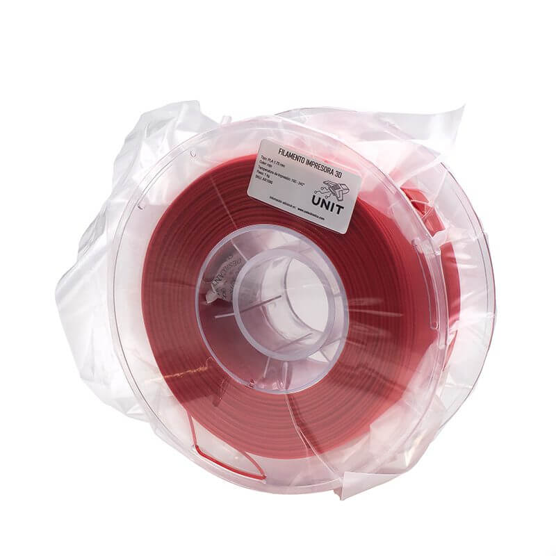 Filamento PLA Rojo 1Kg 1.75mm
