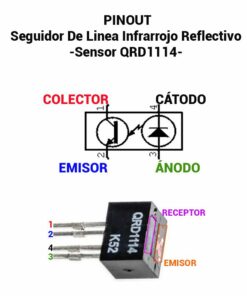 Seguidor De Linea Infrarrojo Reflectivo Sensor QRD1114