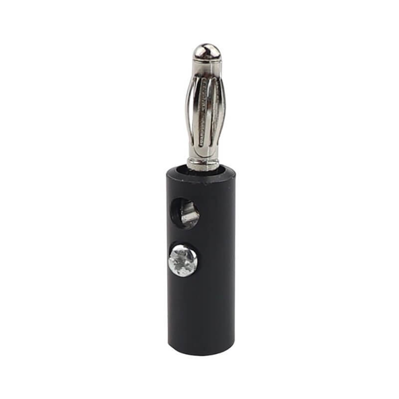 Conector Banana Negro Macho