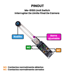 Me-8108 Limit Switch Interruptor De Limite Final De Carrera Pinout