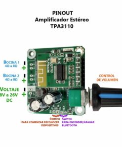Amplificador Estéreo TPA3110 15W + 15W
