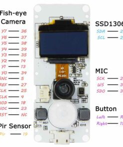 Pinout TTGO T-Camera ESP32