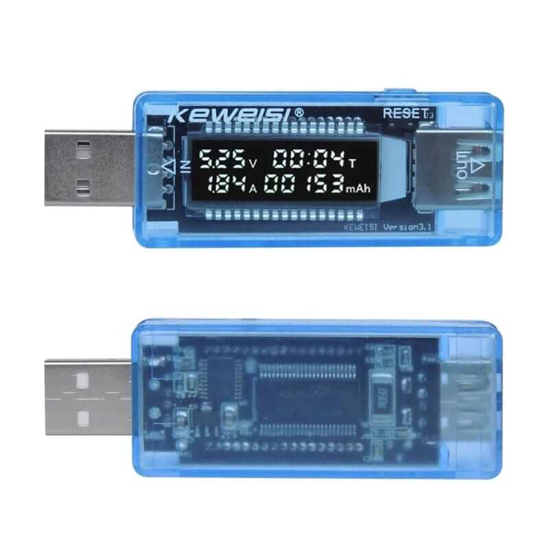 Acostumbrar agitación Remisión Medidor de Corriente y Voltaje USB Tester Probador - UNIT Electronics