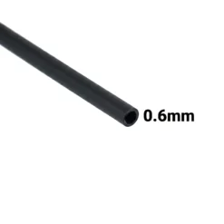 AR1806 - Thermofit Negro Diametro 0.6mm 1 metro Termocontractil