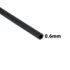 AR1806 - Thermofit Negro Diametro 0.6mm 1 metro Termocontractil