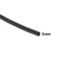 AR1808 - Thermofit Negro Diametro 2mm 1 metro Termocontractil