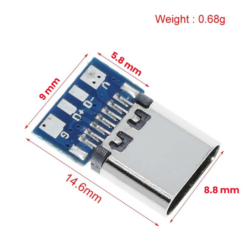 Adaptador USB Tipo A Macho a DIP PCB 4 Pines - UNIT Electronics