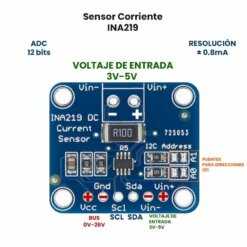Sensor Corriente INA219 3V-5V I2C