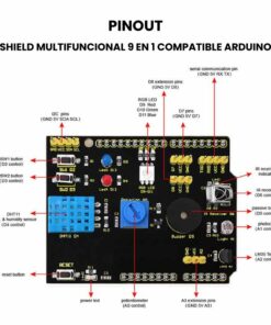 Shield Multifuncional 9 en 1 Compatible Arduino Pinout